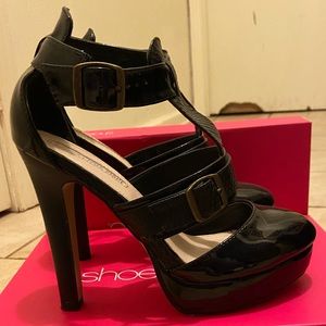 Leila Stone Wenny T-strap Platform Pump 7.5